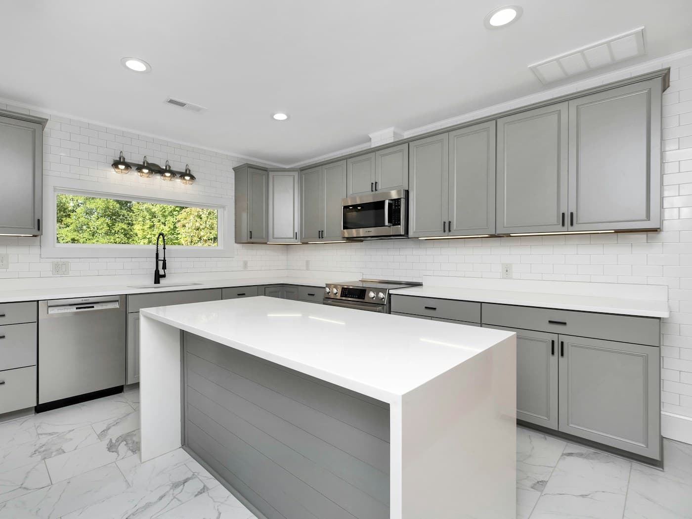 Measured layout study, illustrative kitchen planning image