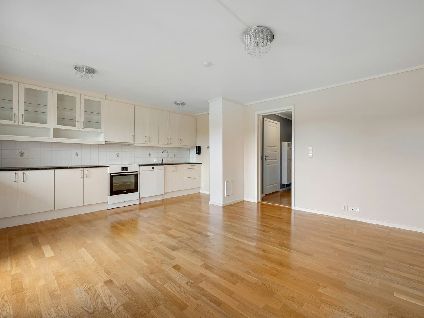 Measured layout study, illustrative kitchen planning image