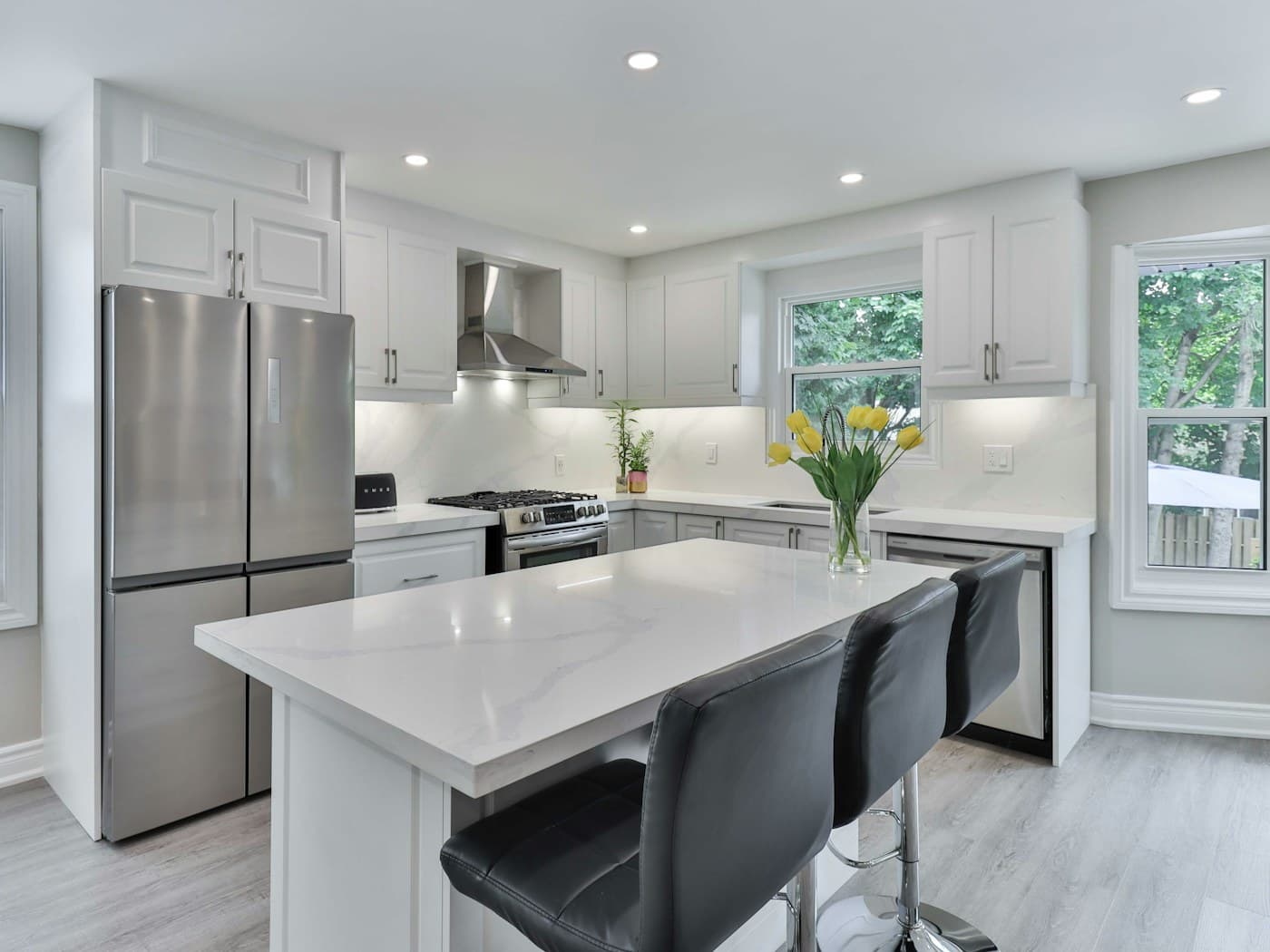 Measured layout study, illustrative kitchen planning image